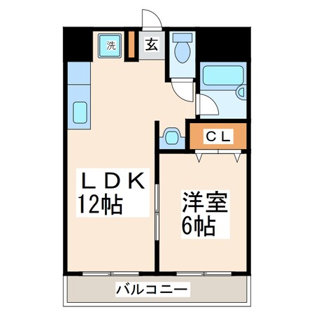 プレジデント島崎の物件間取画像